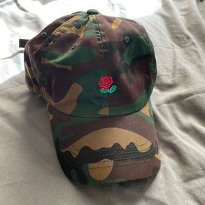 The Hundreds rose camo dad hat
